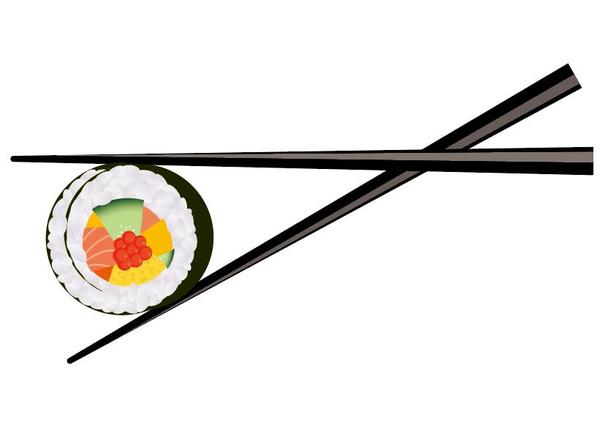 sushi avec baguettes vecteur matériel 05  