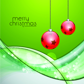 2014 Christmas baubles with holiday backgrounds vector 03  
