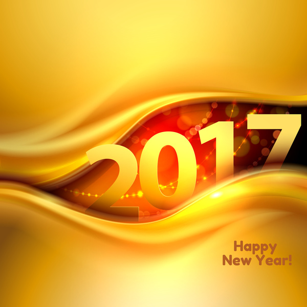 2017 new year gold abstractr background art vector 02  