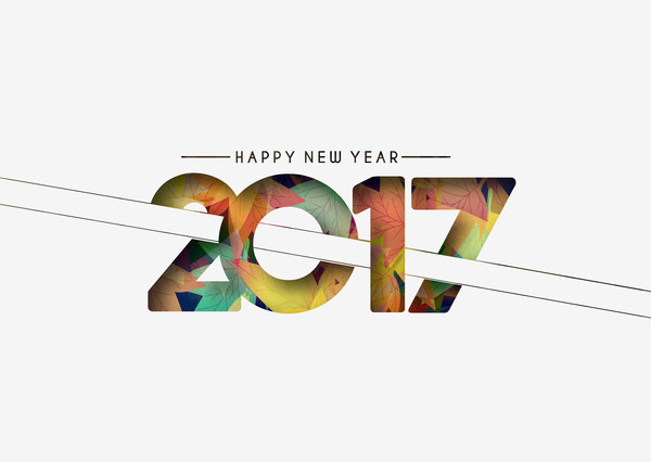 2017 nytt år kreativ bakgrund som vektor 12  
