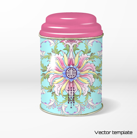 Beautiful floral pattern packaging design vector 09  