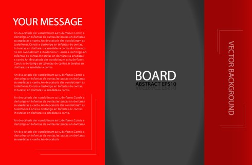 Business brochure template background vector set 01  