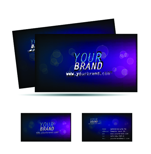 Different Business cards design vector graphics 04  