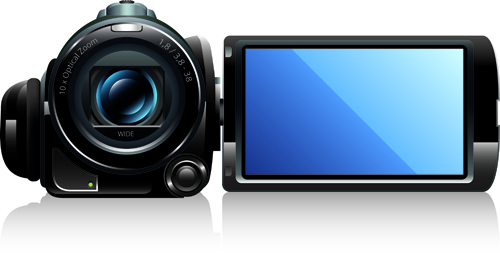 Different Camcorder design elements vector 02  