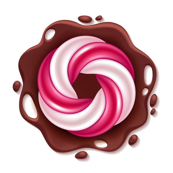 Candy and chocolate vector illustration  