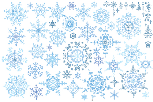 Christmas snowflake ornaments elements vector 04  