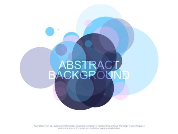 Colorful circles with abstract background vectors 01  