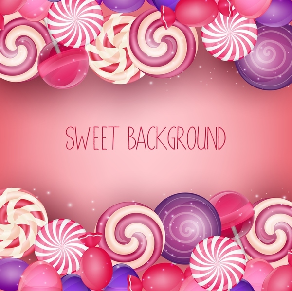 Colorful sweet background vector material 01  