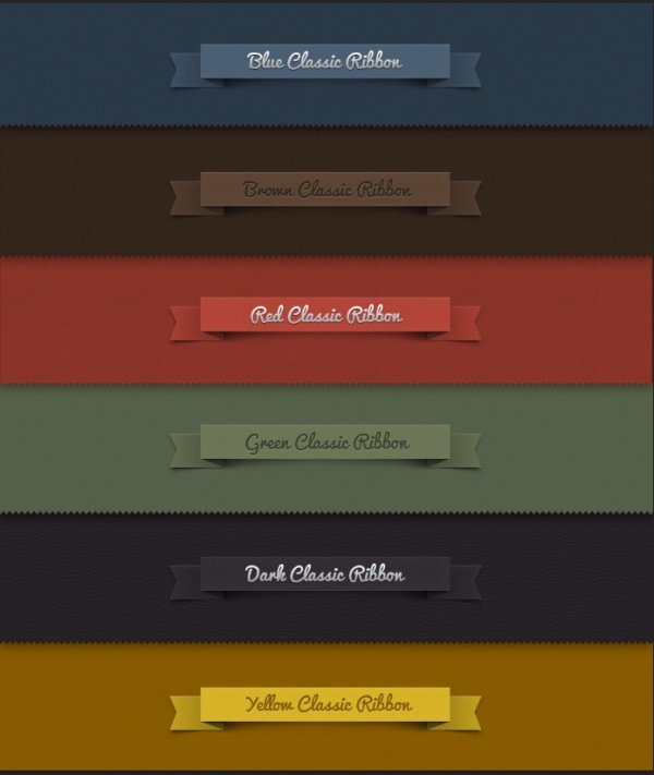 Creative ribbon labels psd graphics  