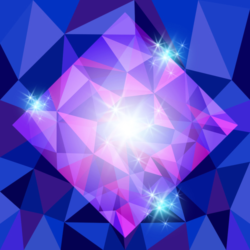 Diamond geometric shapes background vector 02  