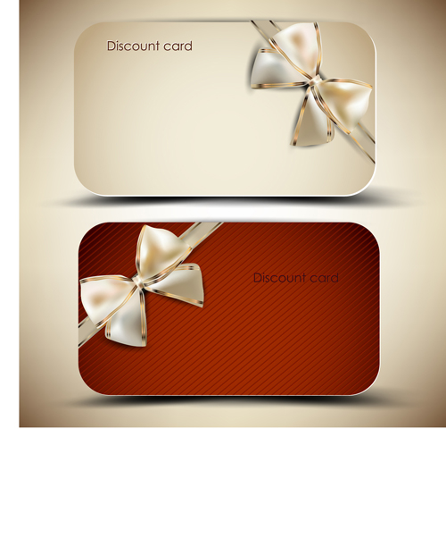 Creative of Gift discount cards design vector 02  