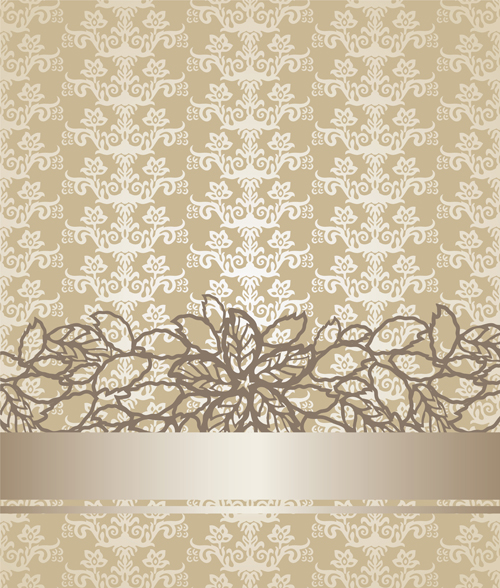 Couverture de livre floral de style victorien champagne doré  