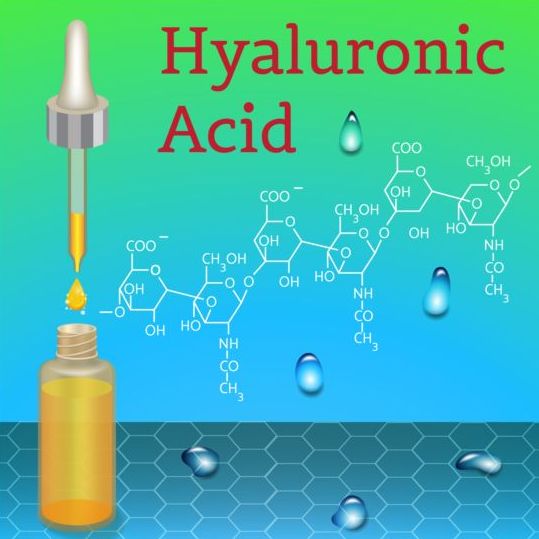 Hyaluronic Acid poster vector template 02  