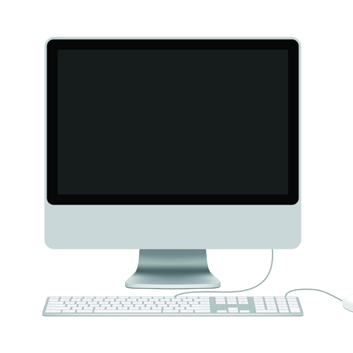 Different LCD monitor design vector 01  