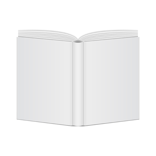 Open book blank design vector 04  