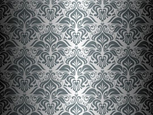 Orante motif vintage wallpaper Vector 06  