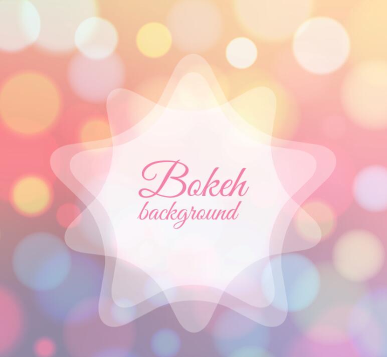 Pink dream bokeh background vectors  