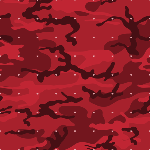 Red camouflage pattern seamless vector  