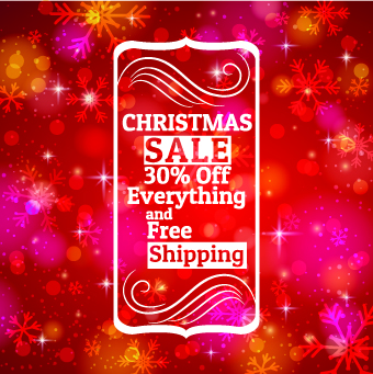 Christmas big sale creative design vector background set 04  