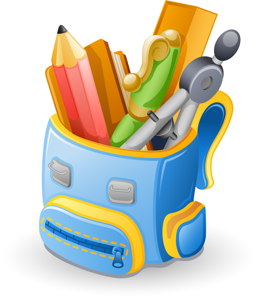 Objects School supplies design vector 02  