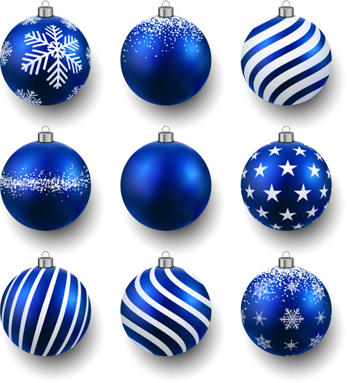 Shining christmas balls design 02  