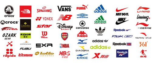 Sports brand logo vector material  