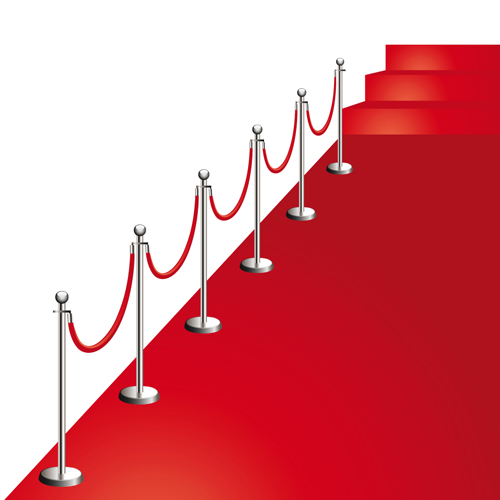 Noble Red Carpet vector set 02  