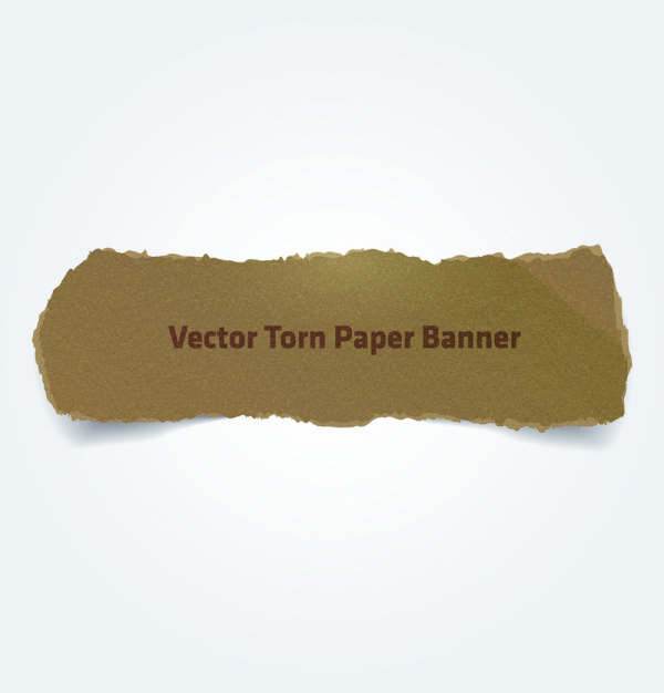 Ripped parchment banner vector Graphics 01  