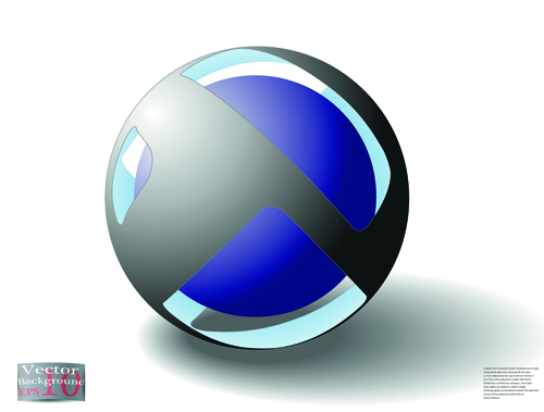 創造的な抽象的な球体デザイン ベクトル 03  