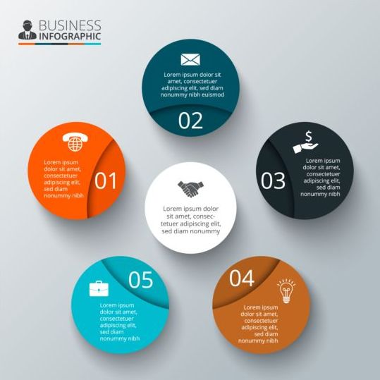 Бизнес-Инфографика креативный дизайн 4462  