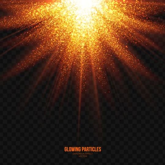 Glühende Partikelexplosionseffekte Hintergrundvektor 07  
