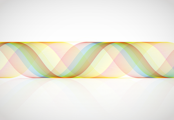 スクロールの波状の抽象的な背景のベクトル 05  