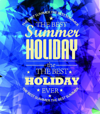 Summer Holidays with Abstract background vector 04  