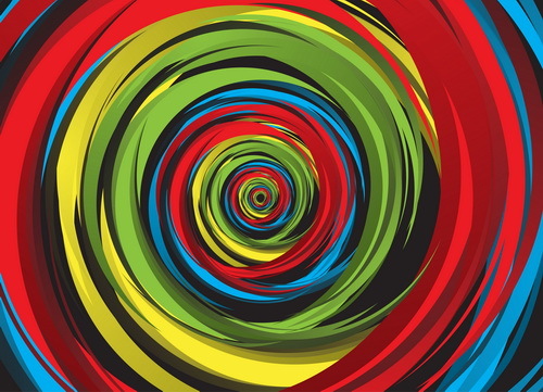 Whirl-Farbe abstrakten Hintergrund Vektor  
