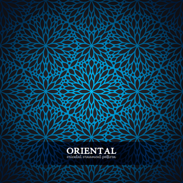 oriental ornament pattern vector material  