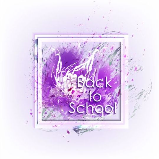 「学校に戻る」フレームベクトル11  
