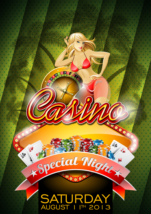 Casino Backgrounds vector 03  