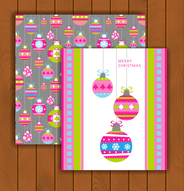 Kerstwens kaarten en enveloppen met houten achtergrond vector 14  