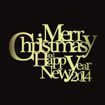 Christmas new year text design vector background 02  