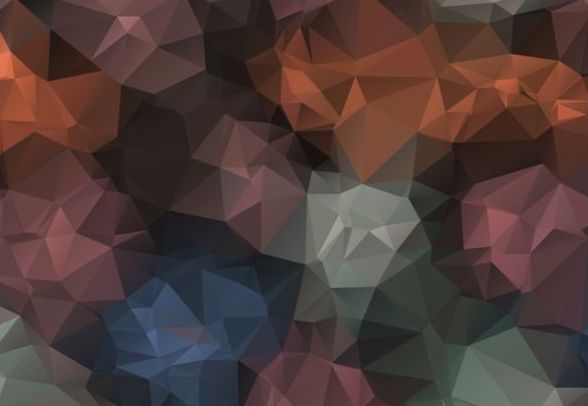 色の多角形の幾何学的な背景のベクトル 02  