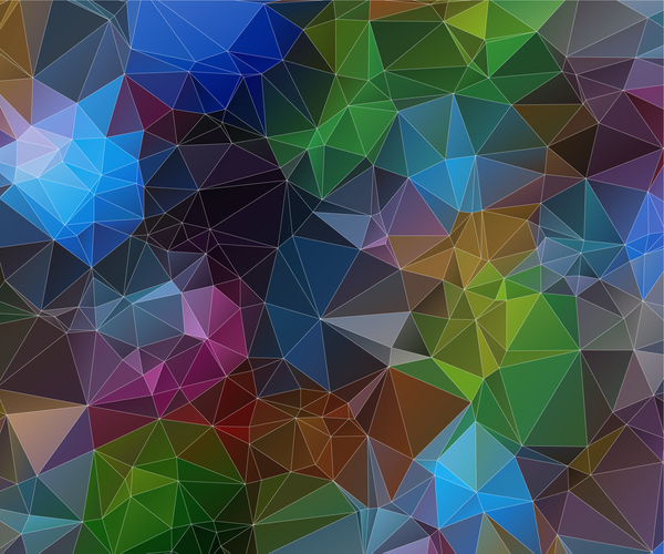 Complicated polygon geometric background vector 05  