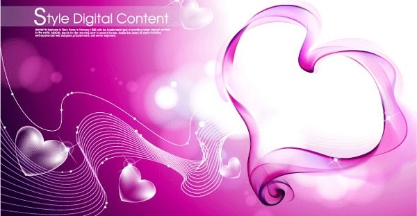 Dream heart background vector  