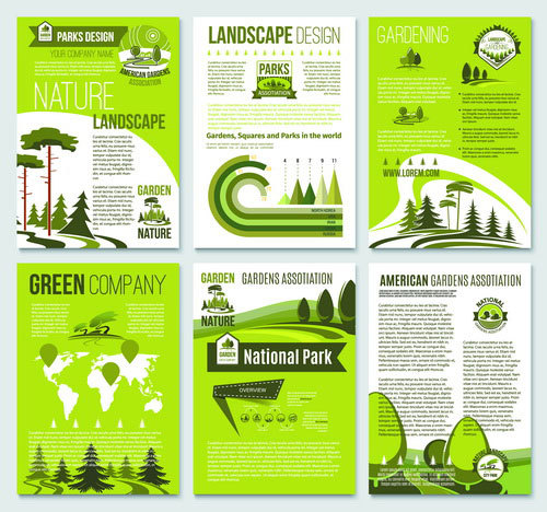 Eco Cover Broschüre Vorlage Vektor  