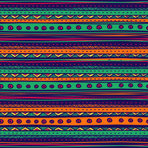 Ethnic style tribal patterns graphics vector 05  