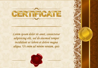 Excellent certificate and diploma template design 05  