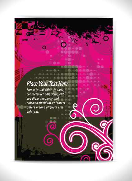 Garbage Flyer cover template vector 04  