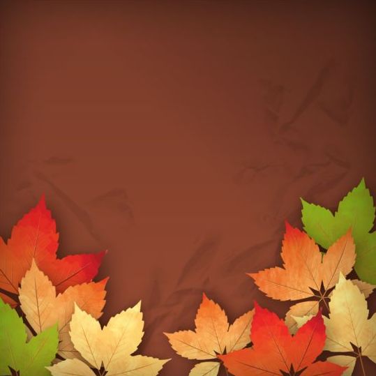 Harvest season with brown background vectors 04  