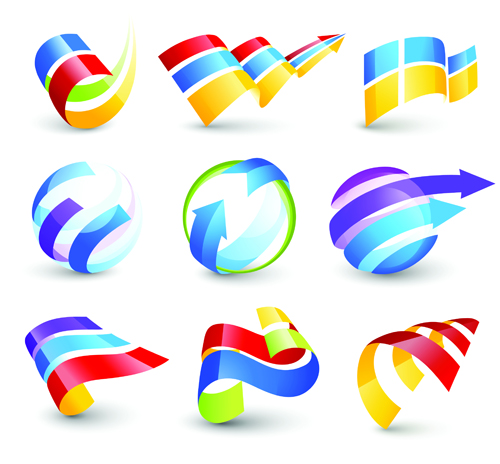Vector Logo of abstract arrow design elements 05  