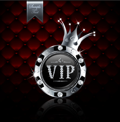 Luxury diamond VIP royal background vector 04  
