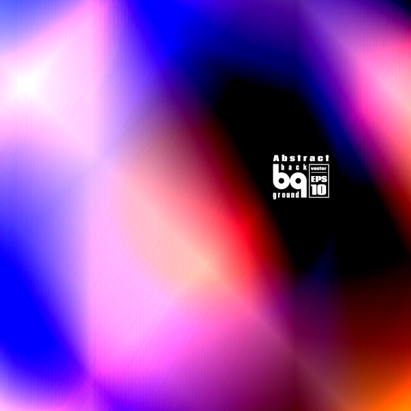 Multicolor blurs art background design vector 14  